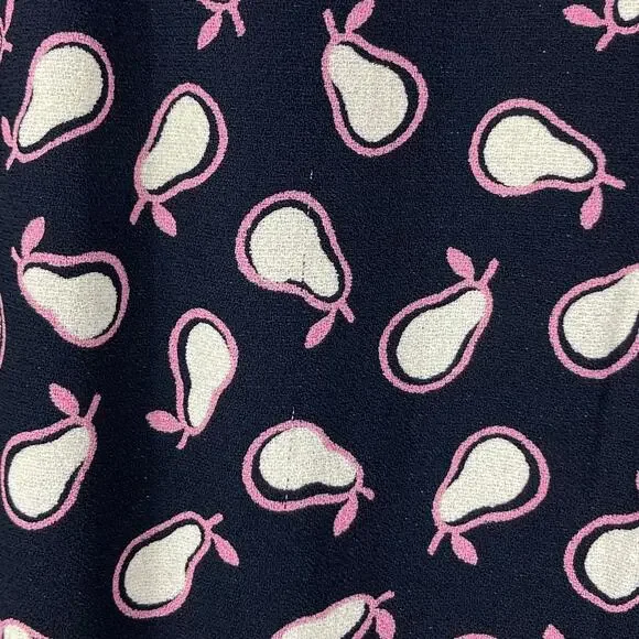 NWOT MIU MIU Skirt 38/US~S ITALY Logo-Spell-Out-Writing Pear-Print Maxi Midi Zip